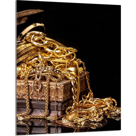Tabla de cortar de vidrio 40x52 Oro (1/5)