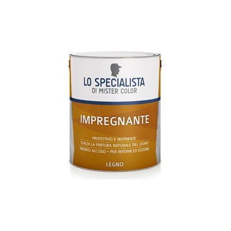 Impregnante legno 0.75 lt noce chiaro all acqua a protettivo pronto all uso