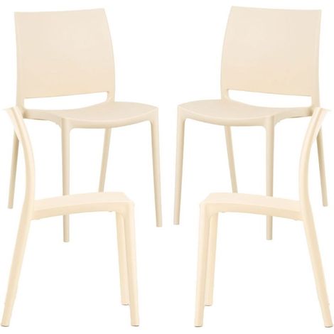 Packs Sillas Jardín - Pack 4 Sillas Dalen - Beige