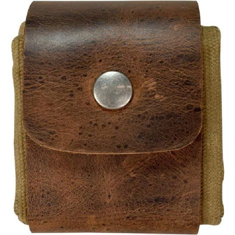 Sac à dos bushcraft en cuir et toile cirée, pochette de cueillette pliable pour randonnée (1/5)