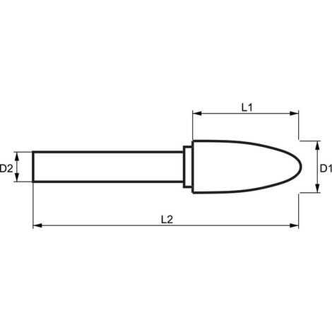 Lime rotative hm ogive bout rond croise 12x25mm tige 6 (1/2)