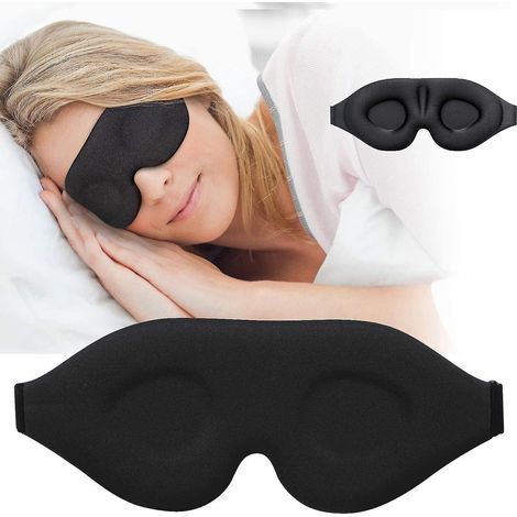 3D-Schlafmaske, ein neues Produkt für Damen und Herren, konturiertes Nachtstirnband, luxuriöser Lichtschutz, vorgeformte Maske mit anpassbarer Passform