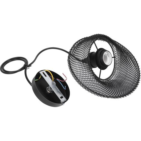 Nordische LED-Pendelleuchte aus Schmiedeeisen, innovative Hängelampe für die Wohnzimmergestaltung, AC85–265V, schwarz (1/5)