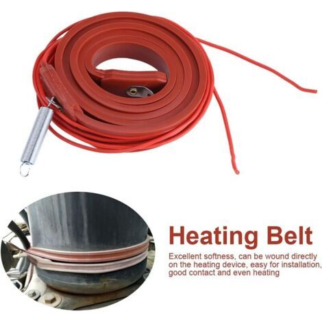 Ceinture chauffante flexible ceinture en caoutchouc de silicone résistant à la chaleur imperméable à haut rendement pour compresseur de pompe submersible Couverture chauffante (1/4)