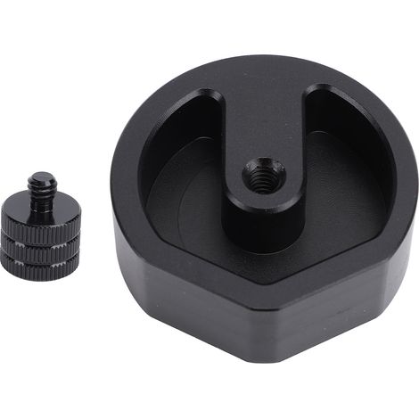Stativadapter aus Aluminiumlegierung, robuste Montagehalterung für Anhänger, Yachten, Wohnmobile, schwarz.