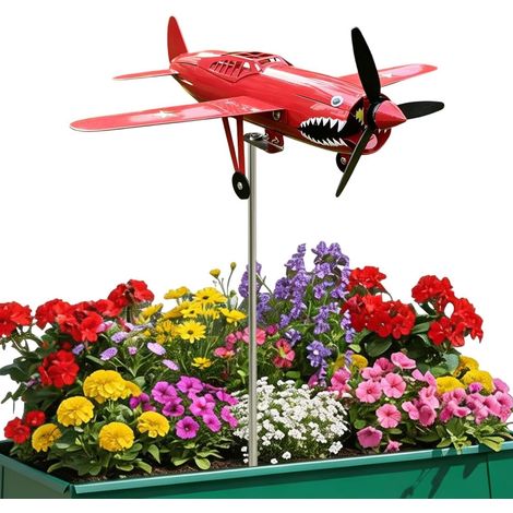 Flugzeug Flugzeug Hai Gartenfahne Windmühle für Kampfrasen