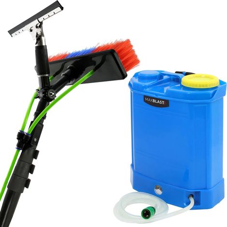 16L Water Fed Backpack & 30ft Cleaning Pole