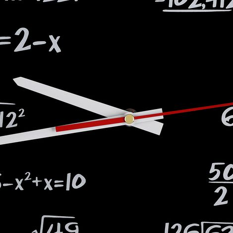 Horloge murale à formules mathématiques (1/5)