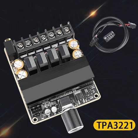 TPA3221 Audioverstärkerplatine, 85W x 2 Klasse D Zweikanal-Stereo-Audioverstärkermodul (1/5)