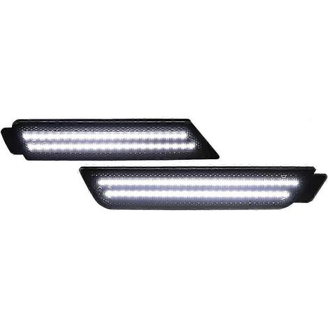 Compatible avec les feux de position latéraux à LED blancs fumés avant et arrière des Camaro 2010-2015 (js) (1/5)
