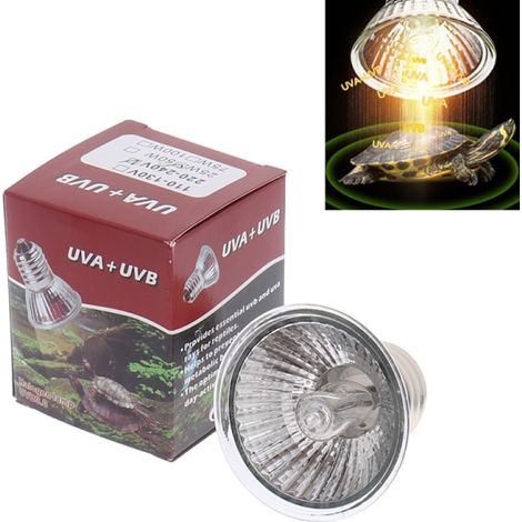 Ampoule pour reptiles 25/50/75 W UVA+UVB 3.0, lumière UV solaire pour tortues (1/5)