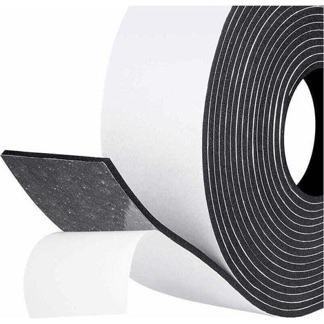 Joint adhésif d'isolation phonique 50mm x 3mm x 5m – Caoutchouc mousse anti-froid – Protection contre les courants d'air et nuisances sonores (1/4)