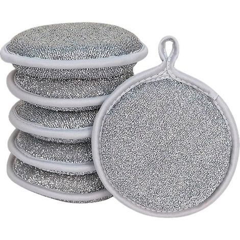Set of 6 Wire Dish Cloths, Reusable and Versatile for Kitchen Cleaning, Dish Towels (1/4)