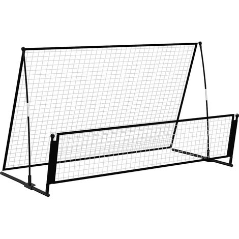 Maison Exclusive - But de football de rebondissement 2 en 1 202x104x120 cm Acier (1/5)