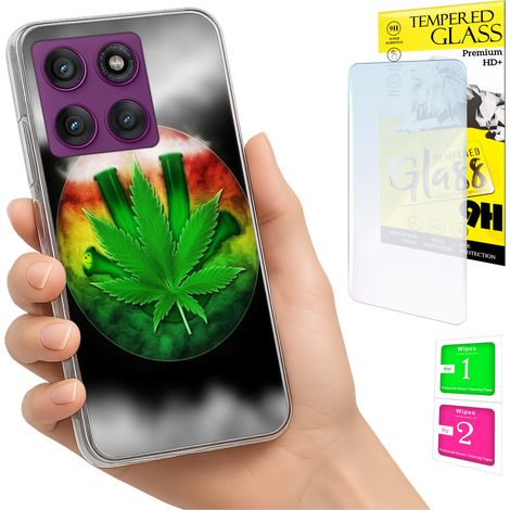 Funda para Motorola Edge 60 Pro con carcasa trasera y cristal 9H. (1/5)