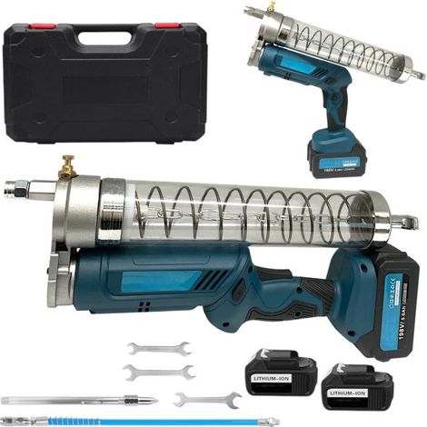 Pistola ingrassatore a Batteria 198V 5.0Ah 12000PSI 600CC con Luce Led (1/5)