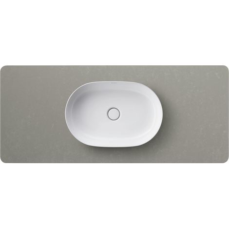 Console en pierre de quartz Duravit Luv LU9466, largeur 1388mm, (1/2)