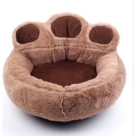 Lit Litière Panier Coussin Chat Chien en Peluche pour Animal épais Chaud pour Chiots Chaton Petits Animaux, (04KG) Marron (1/3)