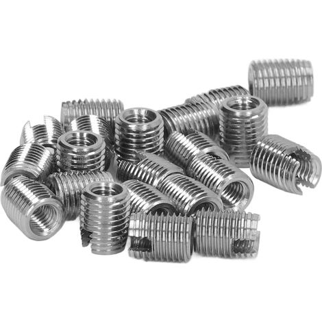Lot de 20 inserts filetés autotaraudeurs : filetage mâle M4x0,7 et filetage femelle M6,5x0,75, longueur 8 mm (1/5)