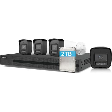 EZVIZ Kit Telecamera Da Esterno 4K PoE Con Visione Notturna A Colori (1/4)