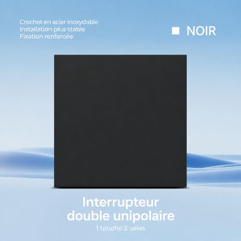Interrupteur va-et-vient 1 touche standard européen grand panneau ultra-fin en PC réf 3084 300 g – Livraison gratuite