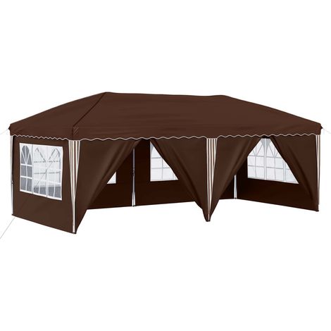 Maison Exclusive - Pop-up Partyzelt 575 x 288 x 245 cm Braun (1/5)