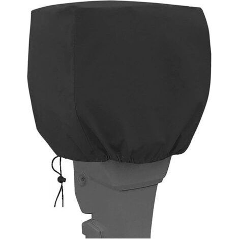 BUNTHAUS Housse de protection pour moteur de bateau hors-bord, housse de protection pour demi-hors-bord, Oxford 600D, imperméable, pour capot d'hélice de yacht, noir (15-30HP,56X30X40cm) (1/3)