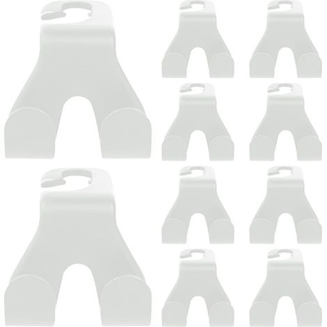 Lot de 10 crochets de rangement élégants pour appuie-tête de siège de voiture - Crochets de rangement polyvalents pour porte-monnaie, manteaux, parapluies (1/5)