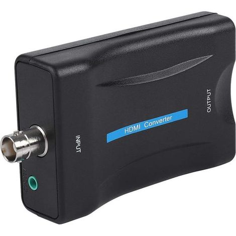 Convertisseur BNC vers HDMI, Adaptateur vidéo, convertisseur d'affichage HD 1080P/720P, boîtier de Conversion pour caméra CCTV, Adaptateur vidéo avec câble d'alimentation USB (1/5)