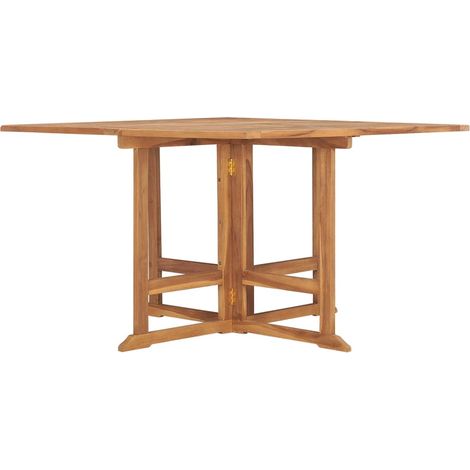 Maison Exclusive - Tavolo da Giardino Pieghevole 110x110x75 cm in Massello di Teak