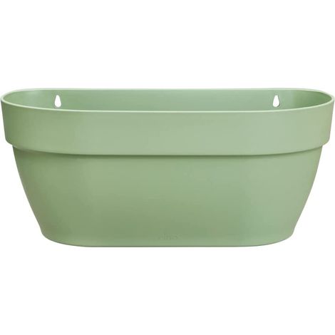 Elho Vibia Campana Wall Basket 35 Green Fioriera Rettangolare