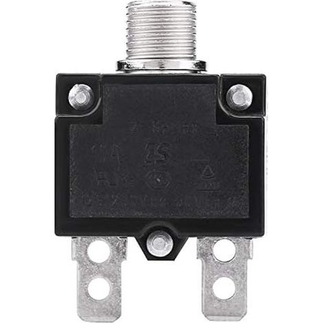 Commutateur Thermique de Réinitialisation, Série L2 125-250V AC 50V DC Bouton Poussoir Disjoncteur de Réinitialisation Manuelle (10A) (1/4)