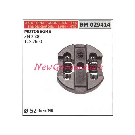 Frizione completa CINA motore motosega ZM 25600 TCS 2600 Ø52 foro M8 029414