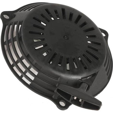 Conjunto de arranque por retroceso con cable negro y adhesivo - Compatible con motores de hidrolavadoras Honda GCV135 y GCV160 - Repuestos
