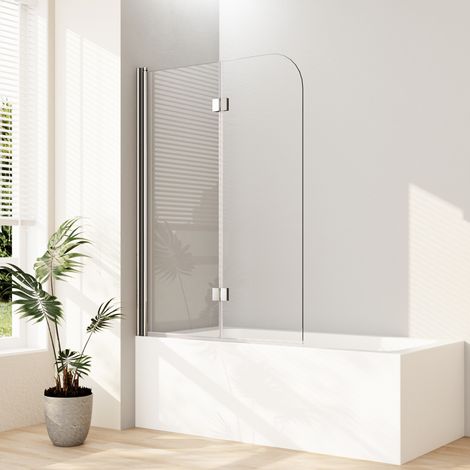 Boromal 120x120cm Badewannenaufsatz Duschtrennwand für Badewanne Duschwand für Badewanne Faltwand Duschabtrennung Badewanne