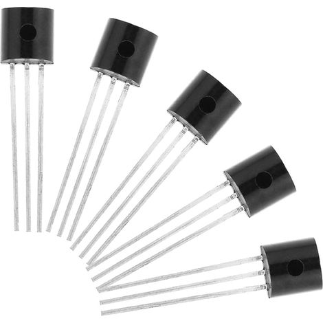 Capteur de température numérique DS18B20 Lot de 5 pièces Précis -40 à 125°C Sortie linéaire Idéal pour bricolage électronique et projets DIY (1/5)