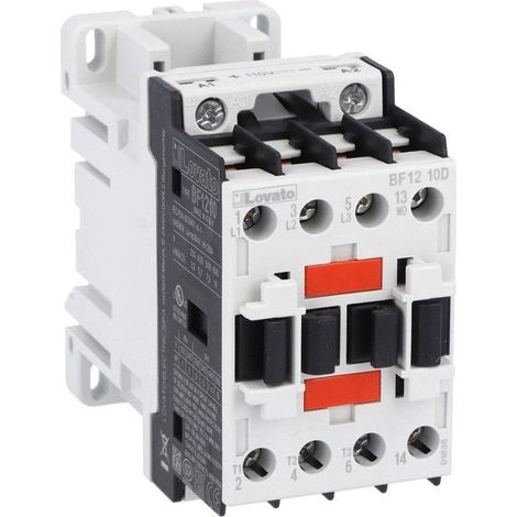 Contattore di potenza 3P 12A AC3 bobina 24VDC 1Z 0R BF1210D024 (1/3)
