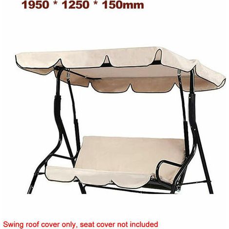Housse de protection imperméable pour balancelle d'extérieur, parasol de jardin, housse de protection pour balancelle de terrasse, chaises, hamac, sac blanc 1950 x 1250 x 150 mm (1/5)