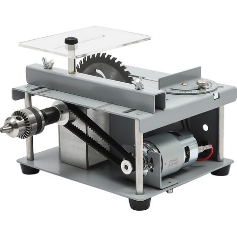 Mini scie à table multifonctionnelle 96 W pour le travail du bois, modèle pour bricolage et loisirs créatifs, scie à table électrique pour bricolage, 10 000 tr/min (1/5)