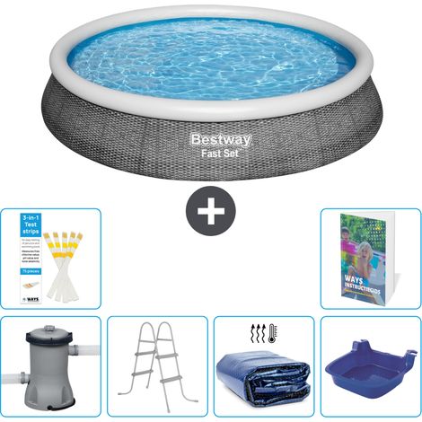 Bestway Piscina Bestway Fast Set Rotonda - 396x84 cm - 7-pezzi  S318