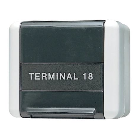 Jung Caja de conexión de datos 1 vía, con campo de rotulación, termoplástico, WG 800, gris 854 W