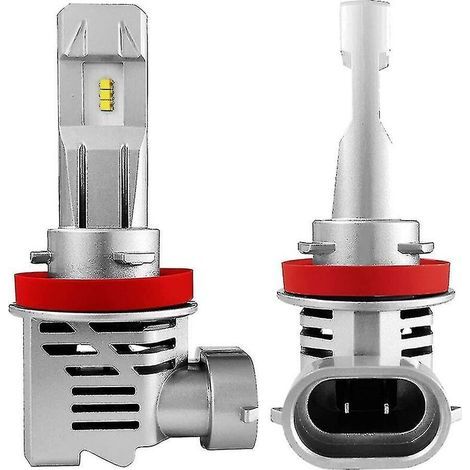 H11 H8 H9 H16 Ampoules de phare LED 12 000 lm 6 500 K Blanc froid Lot de 2