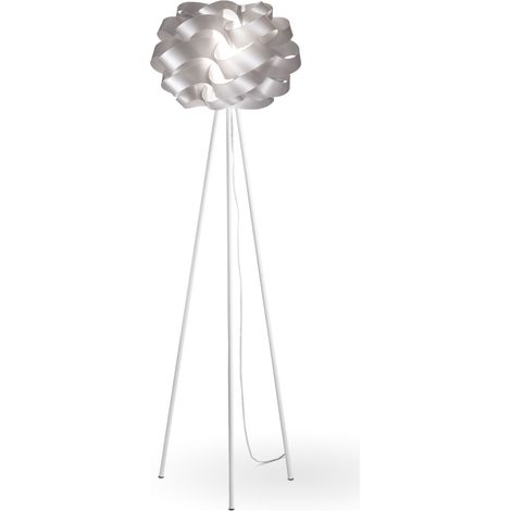 Lampada a piantana treppiedi CLOUD Argento diametro 50x h 160 cm (1/2)