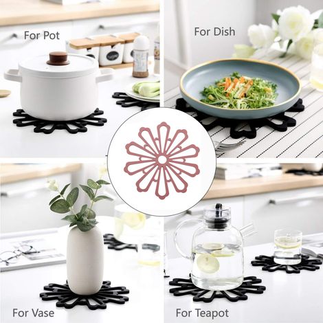 Sous-plat En Silicone - Diamètre 15,2 Cm - Pour Casseroles Et Plats Chauds - Lot De 2 (1/5)