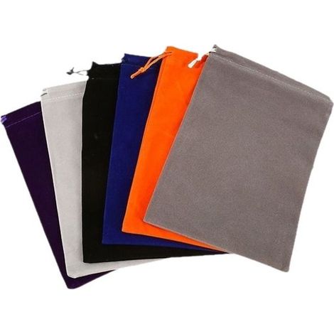 6 bolsitas de terciopelo con cordón ajustable, 8x10 cm, bolsitas de terciopelo para joyas, dulces y para envolver, organizar y guardar joyas (1/5)