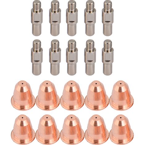 10pcs PR0110 Electrode  10pcs PD0116-08 Nozzles for S25 S45 Plasma Cutter Torch