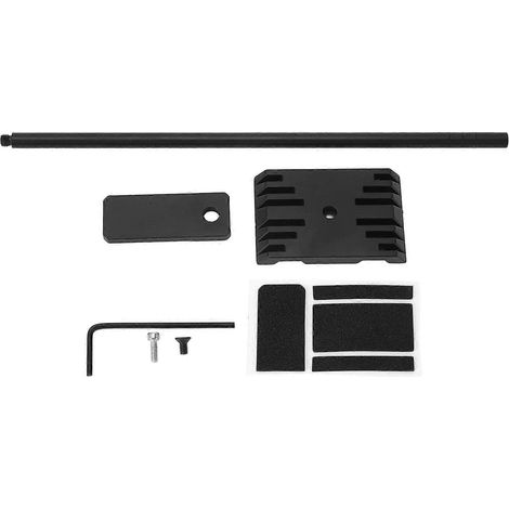 Support de levage réglable en alliage d'aluminium pour voiture RC, support stable pour modèle réduit de voiture RC, noir