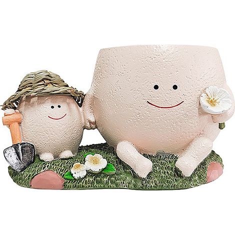 [Blumentopf] Mini-Übertopf für Sukkulenten, kreativ und witzig als Dekoration für Büro oder Wohnzimmer, 10 cm aus Naturkork (1/5)