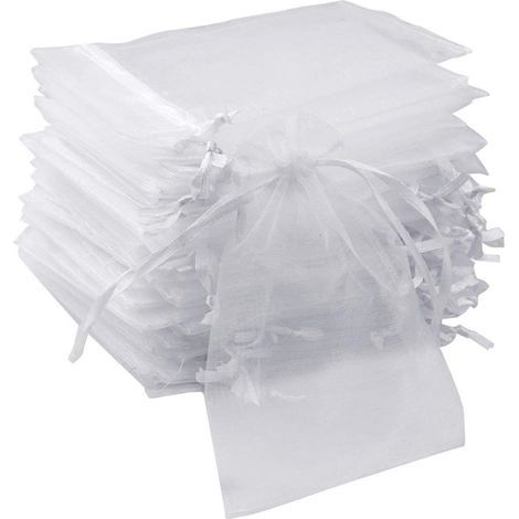 20 pièces sacs de rangement 15x20 cm en nylon avec cordon de serrage, pour petits objets et organisation (1/5)