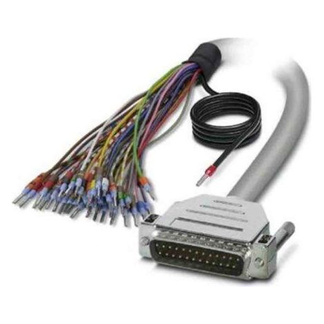 Câble série Sub-D à 25 broches vers Sans connecteur, longueur 6m, Phoenix Contact ( Prix pour 1 )
